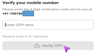 Verify Mobile Number - Procedure